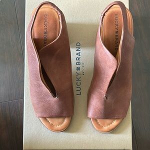 Slip one brown sandals - used once